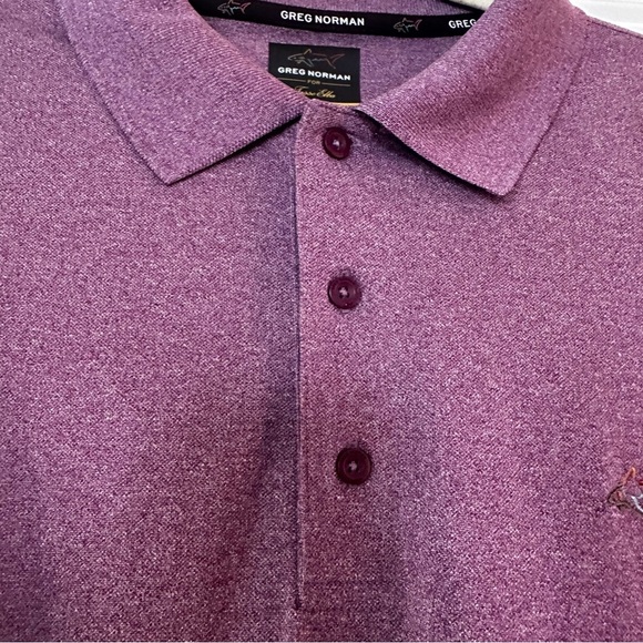 Greg Norman for Tasso Elba Five Iron PlayDry Polo Shirt Men’s Size L – Purple - Picture 4 of 10